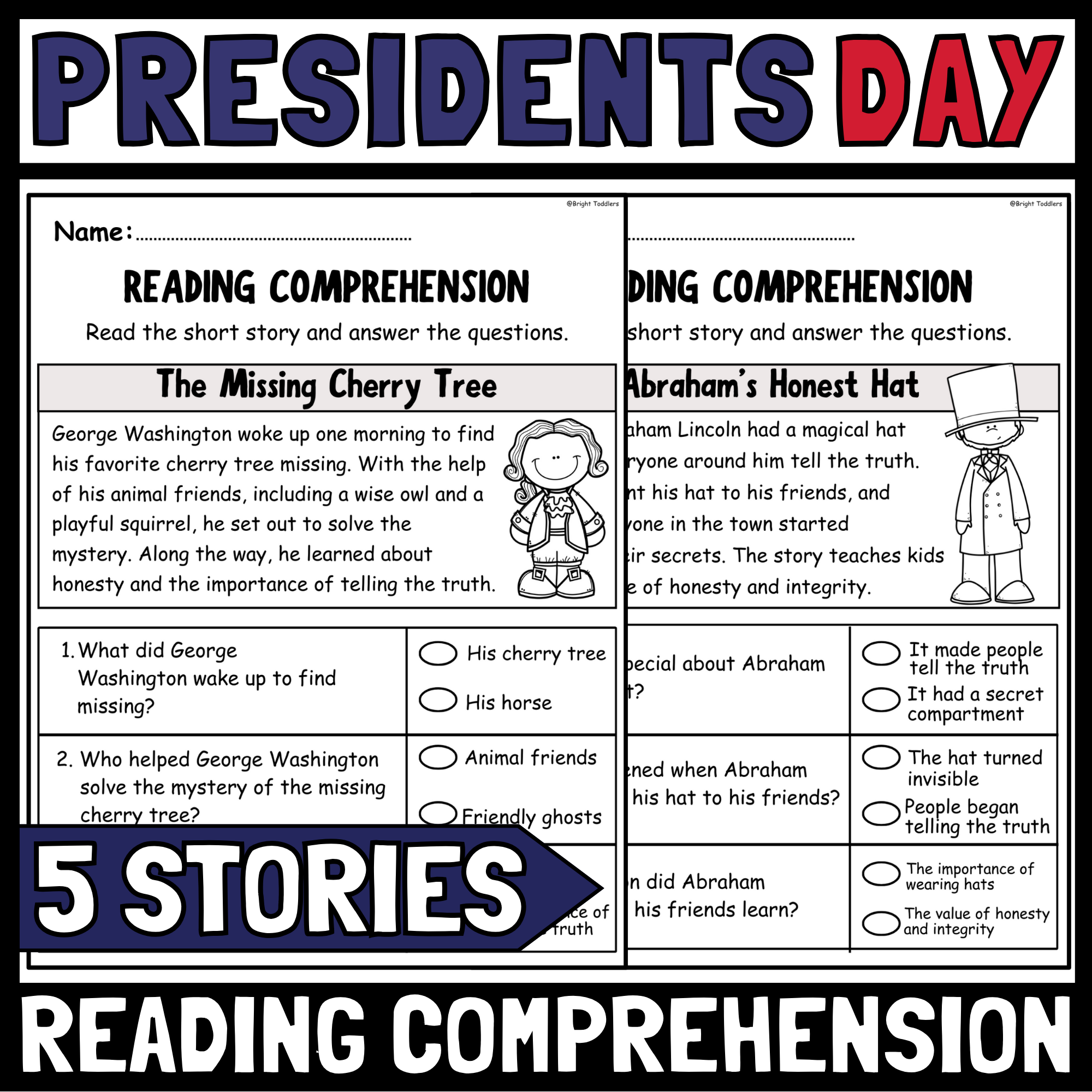 President Day Reading Comprehension Article And Questions President Reading Made By Teachers