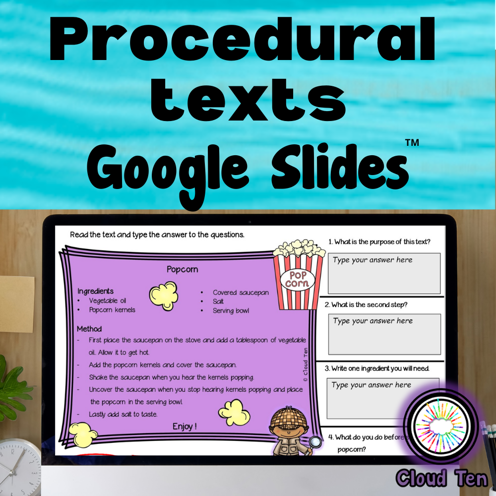 Procedural Texts In Google Slides Made By Teachers