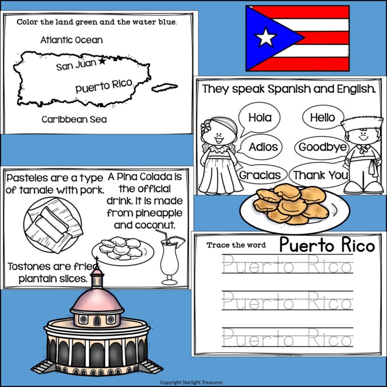 Puerto Rico Mini Book For Early Readers A Country Study Classful