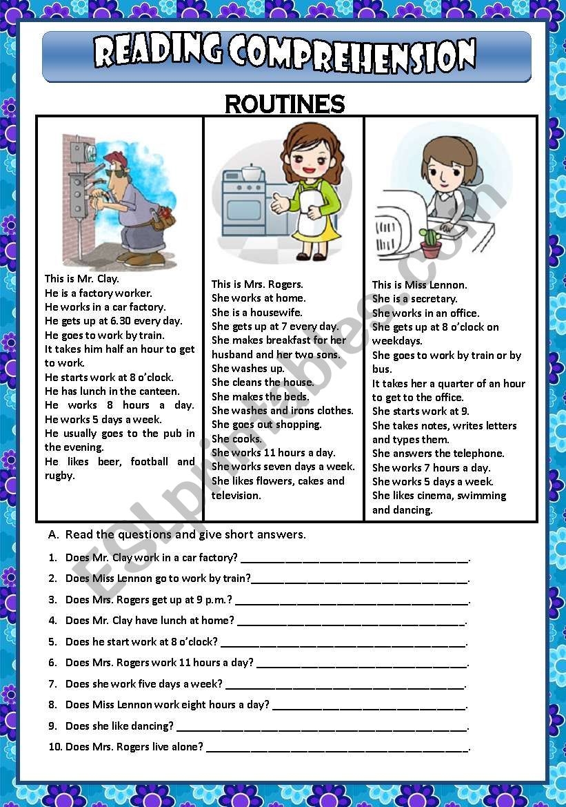 READING COMPREHENSION 