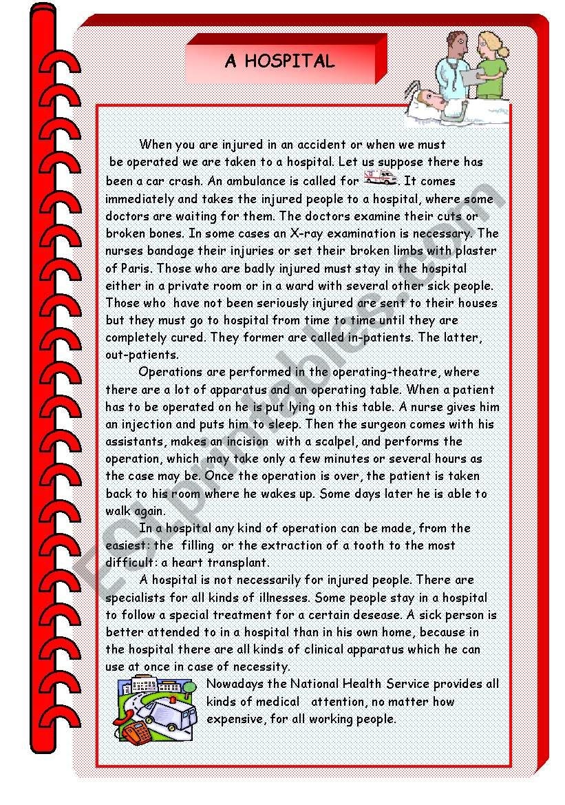 High School Health Reading Comprehension Worksheets