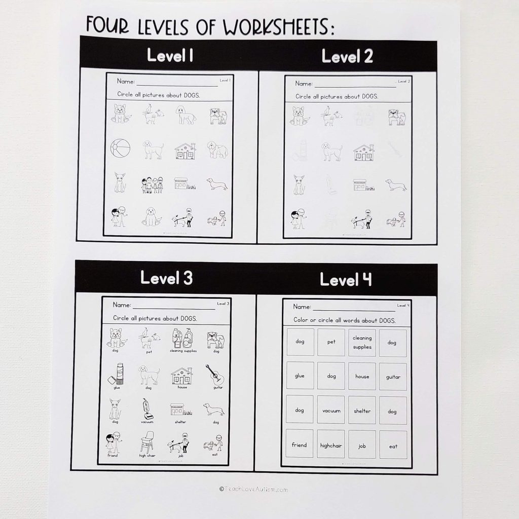 Reading Comprehension Activities In Special Education Teach Love Autism