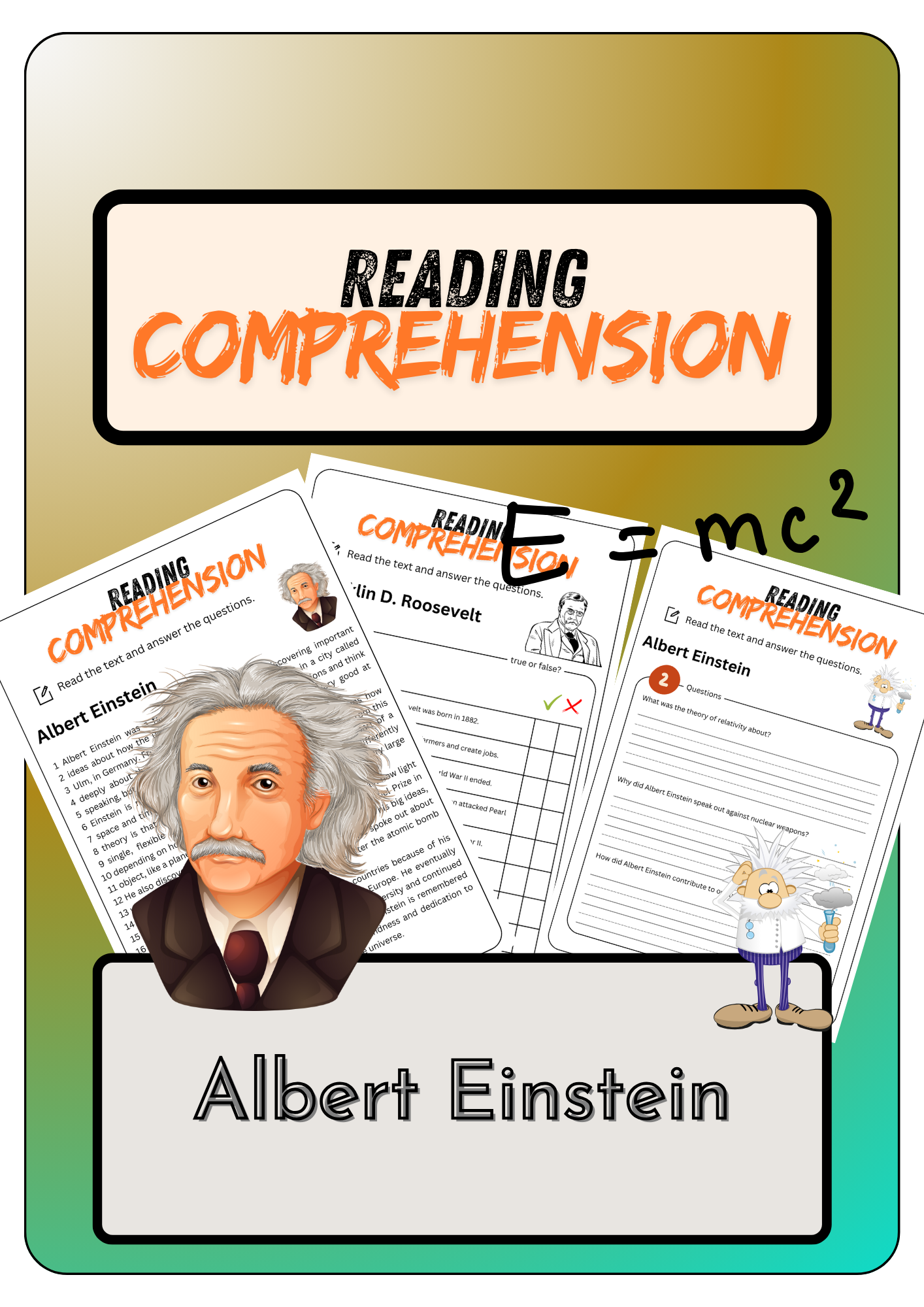Reading Comprehension Albert Einstein Solutions Made By Teachers