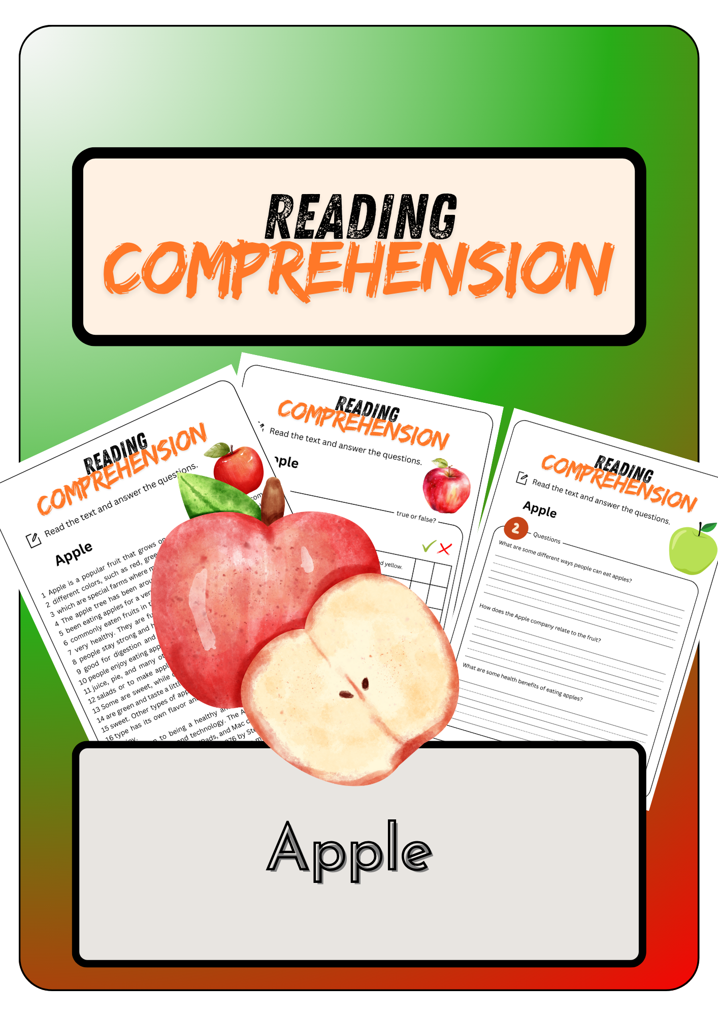 Reading Comprehension Book Solutions