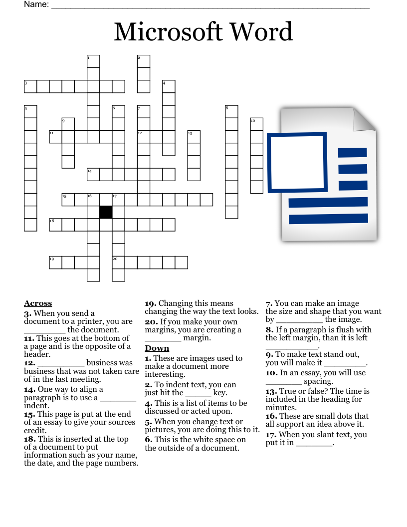 Reading Comprehension Crossword WordMint