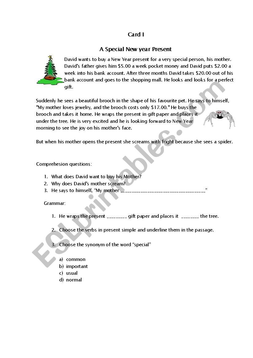 Reading Comprehension ESL Worksheet By SevdaMammadli