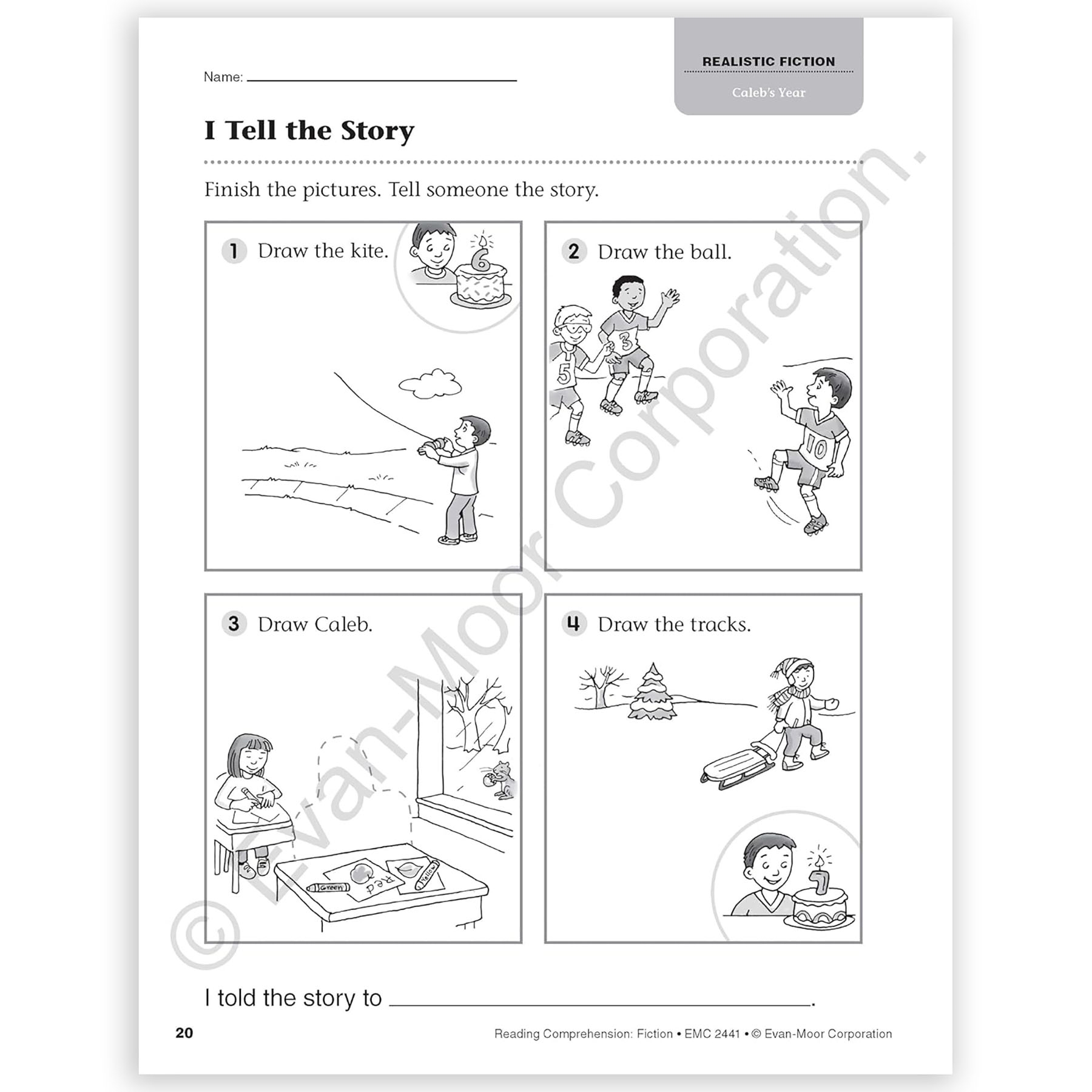 Realistic Fiction Reading Comprehension Worksheets