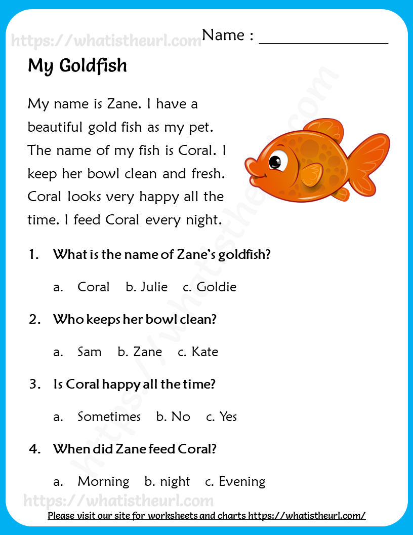 Reading Comprehension For Grade 2 Your Home Teacher