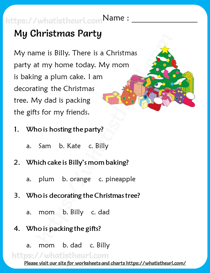 Reading Comprehension For Grade 2 Your Home Teacher