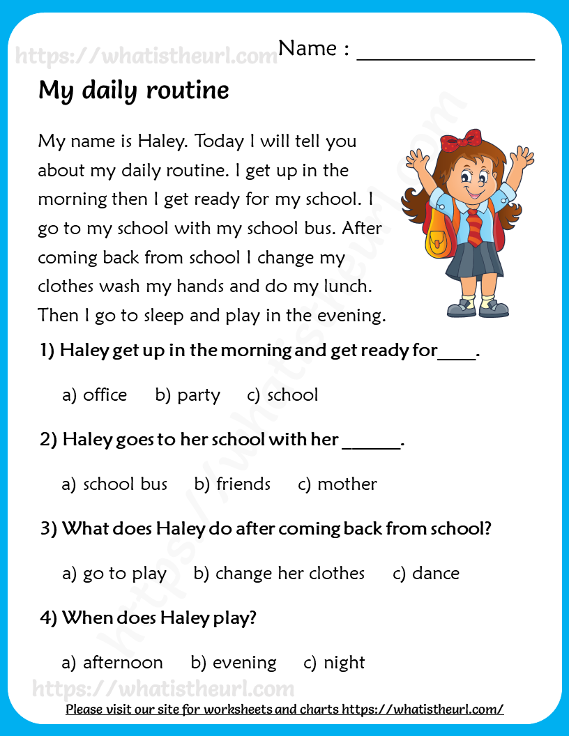 Reading Comprehension For Grade 3 Your Home Teacher