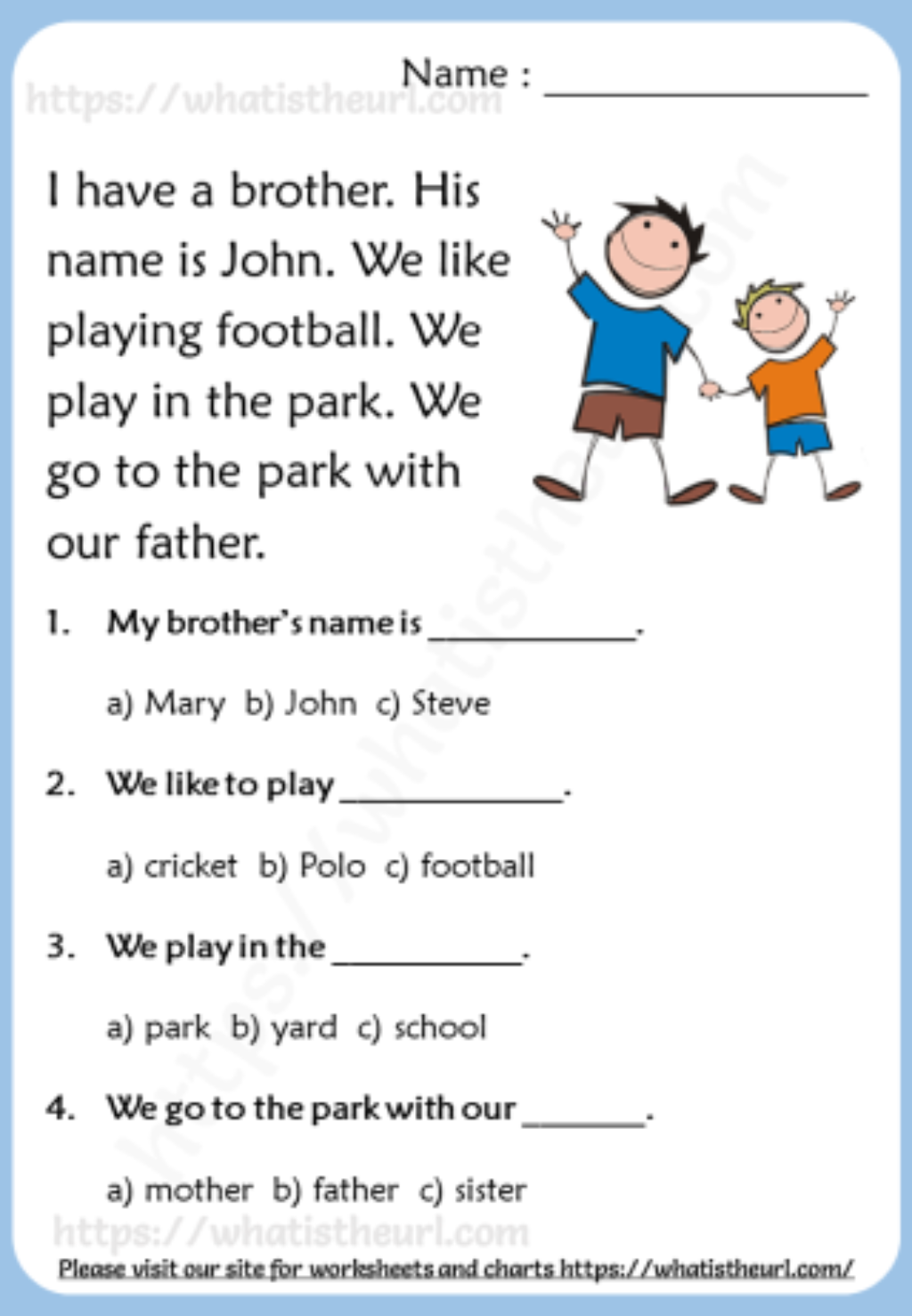 Reading Comprehension For Grade 3 Your Home Teacher Reading Worksheets Library