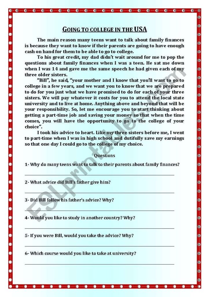 READING COMPREHENSION RESOURCES FOR STUDENTS visual data 6