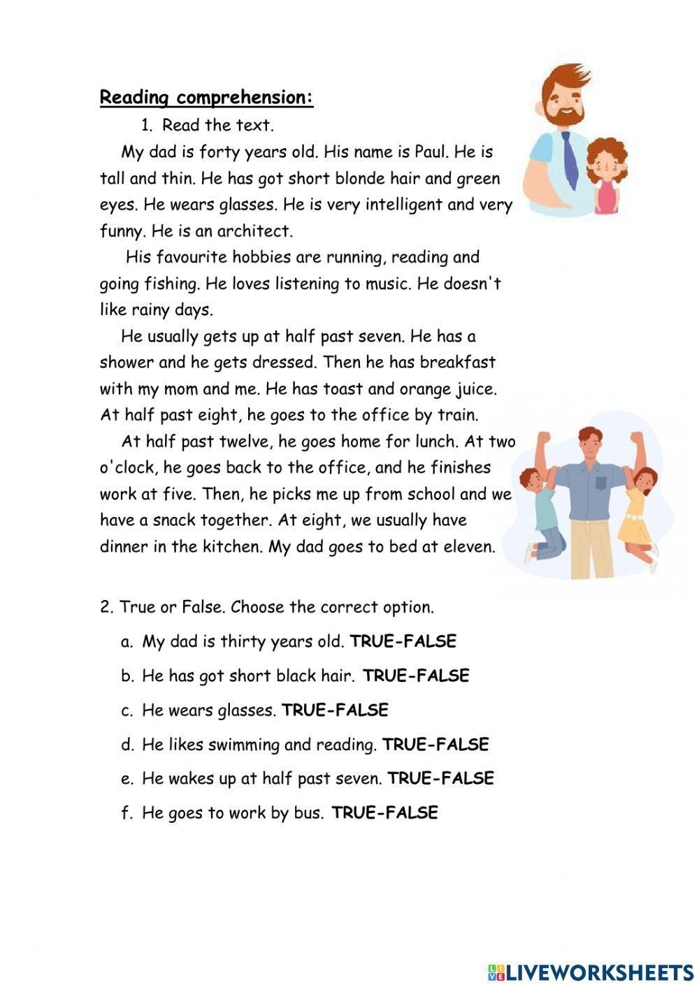 Worksheets For Grade 4 Reading Comprehension
