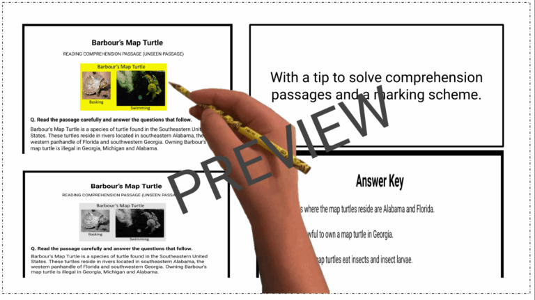 Reading Comprehension Passage Sub Plan For 6th 7th 8th And 9th 