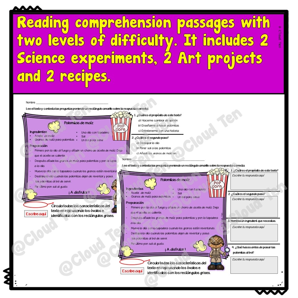 Procedural Text Reading Comprehension Worksheets Pdf