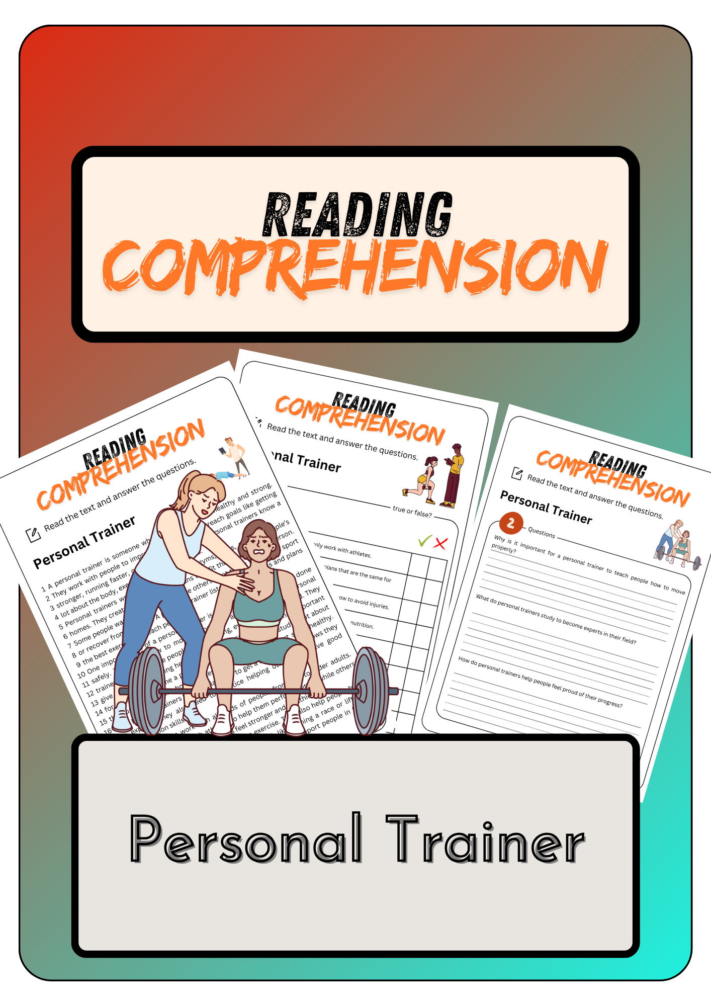Reading Comprehension Personal Trainer Solutions