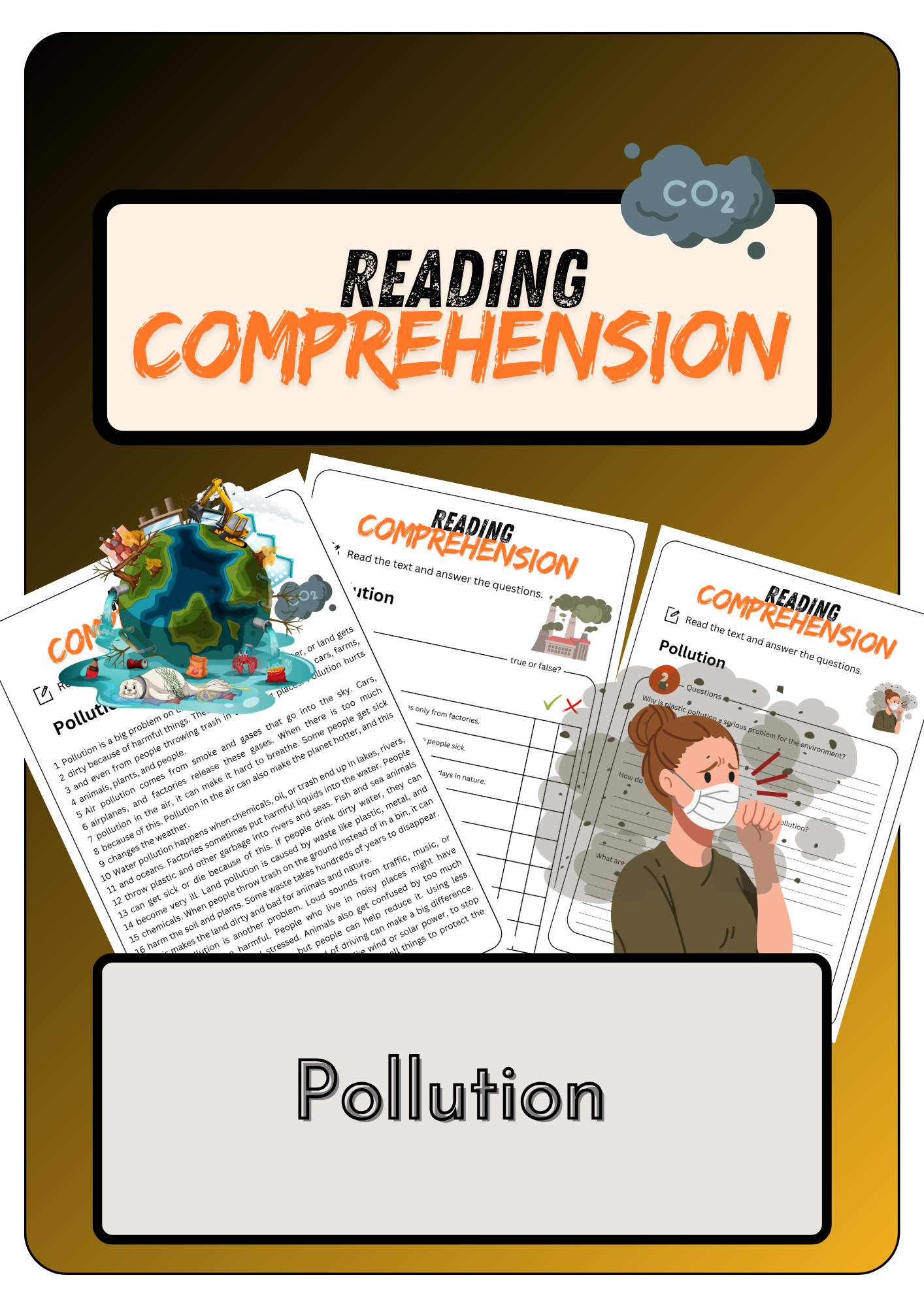 Reading Comprehension Pollution Solutions Made By Teachers
