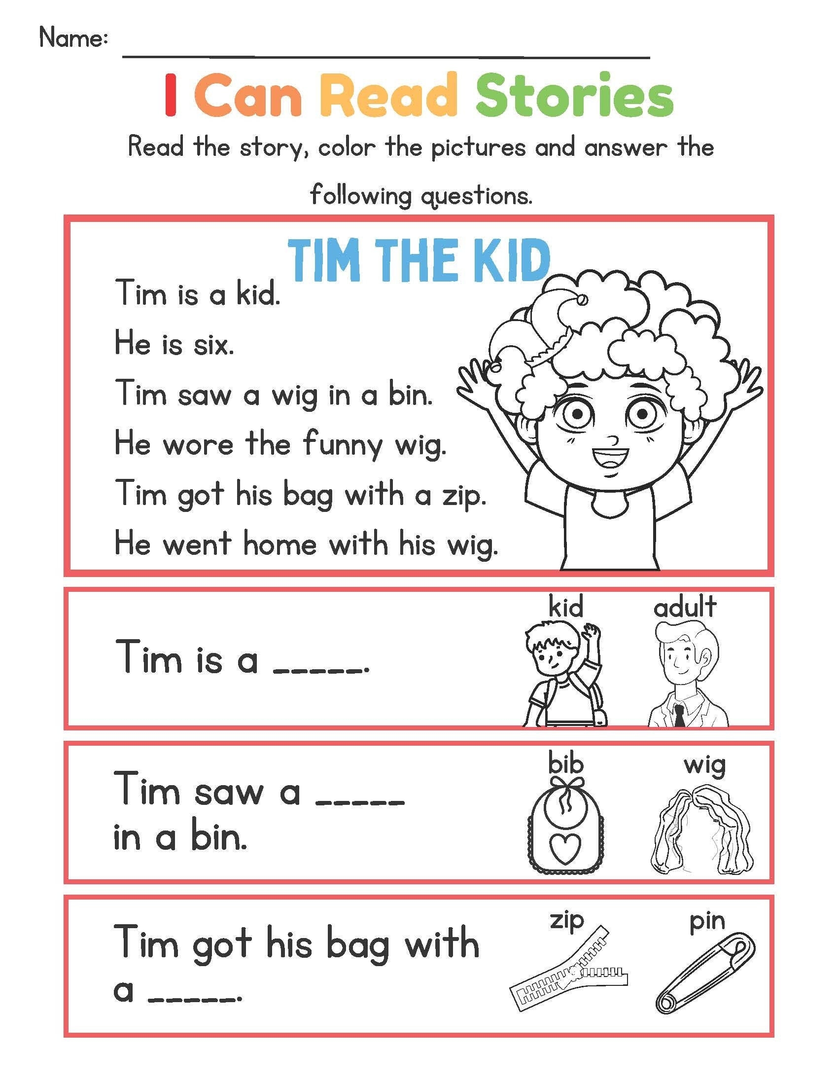 Reading Comprehension Practice For Kids 5 Stories With Questions Digital Download Etsy UK