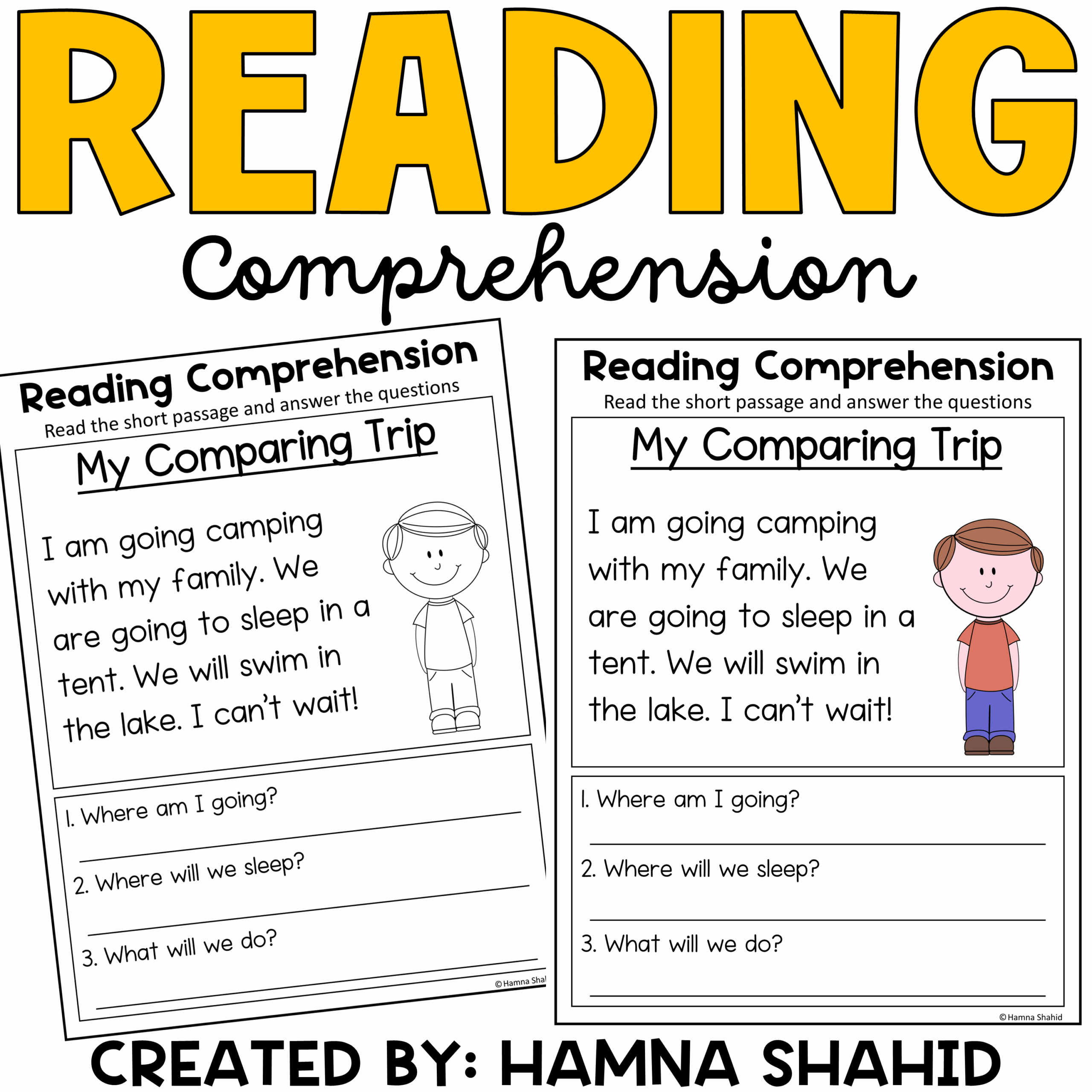 Interactive Worksheets Reading Comprehension