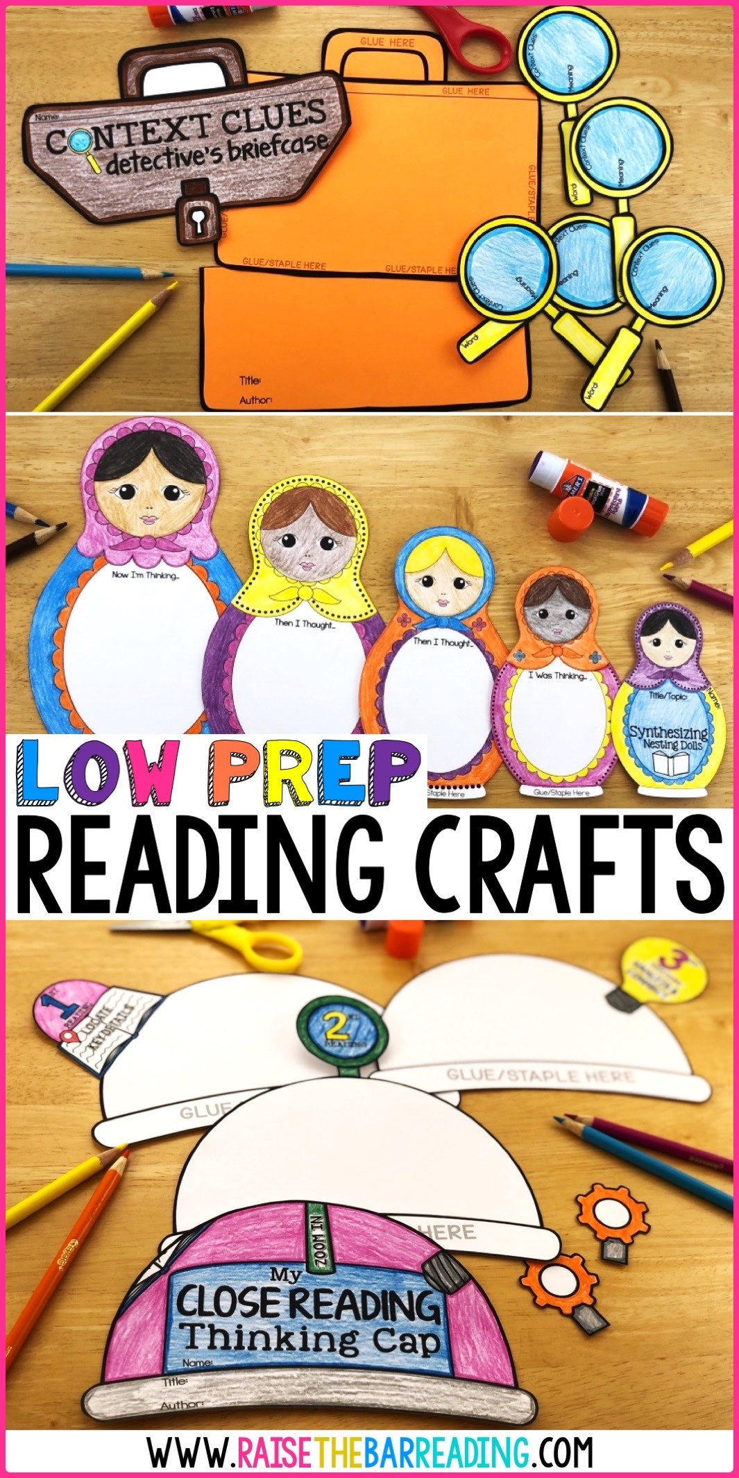 Reading Comprehension Strategies Crafts Hands On Activities For Teaching Reading Strategies Raise The Bar Reading