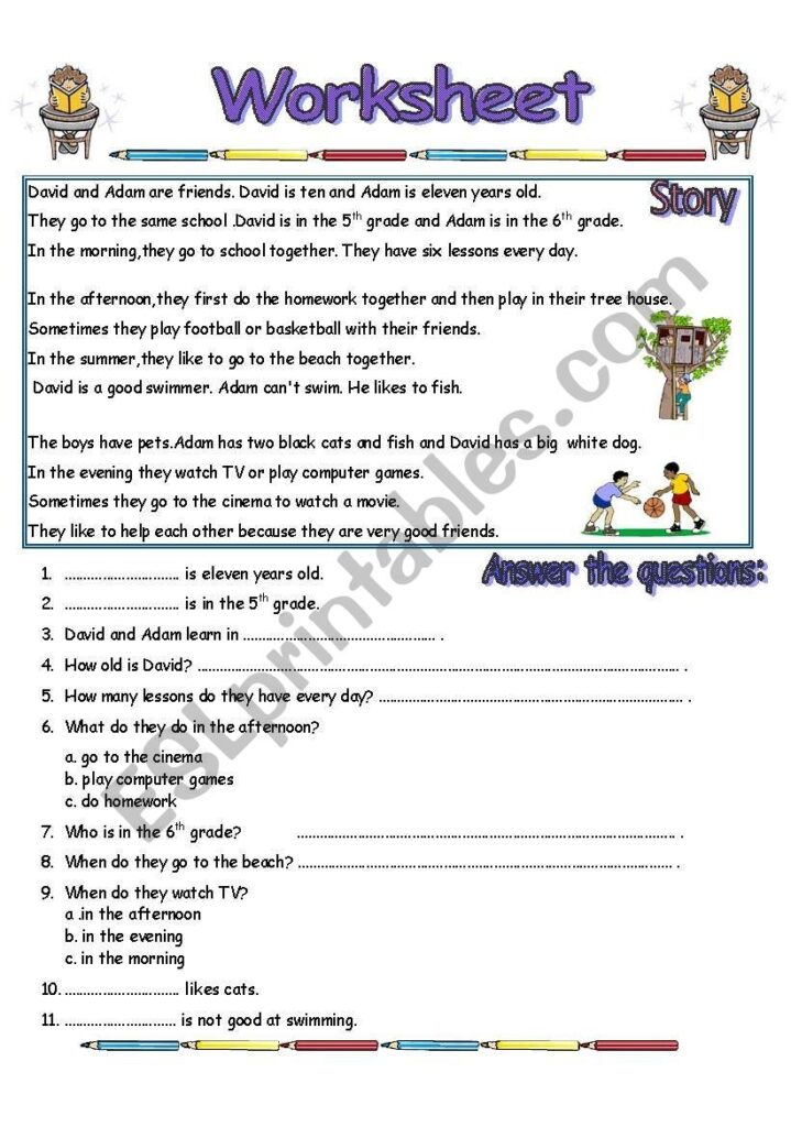Esl Reading Comprehension Worksheet Reading Comprehension Worksheets esl-reading-comprehension-worksheet-reading-comprehension-worksheets