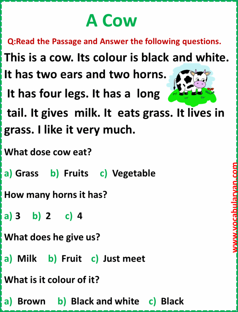 Reading Comprehension Worksheet For Grade 1 Worksheets Library