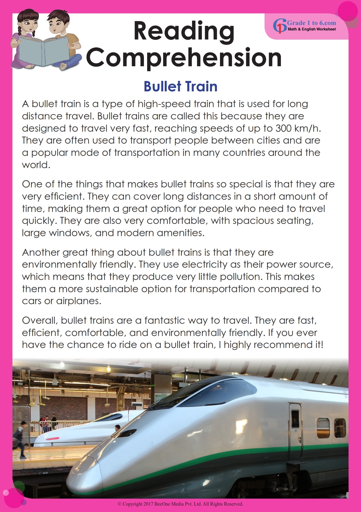Travel Reading Comprehension Worksheets Pdf