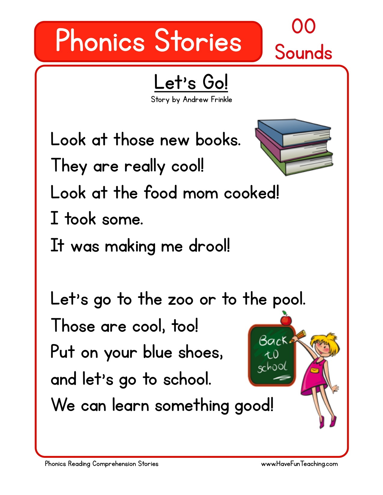 Books Reading Comprehension Worksheet