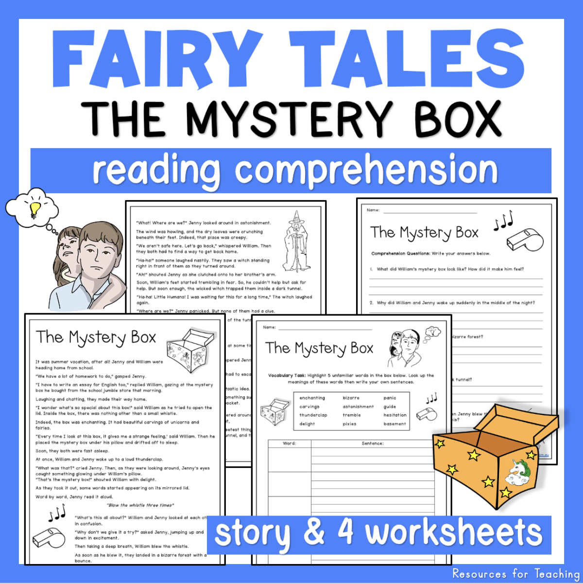 Reading Comprehension Worksheets Fairy Tale 2 Resources For Teaching Australia
