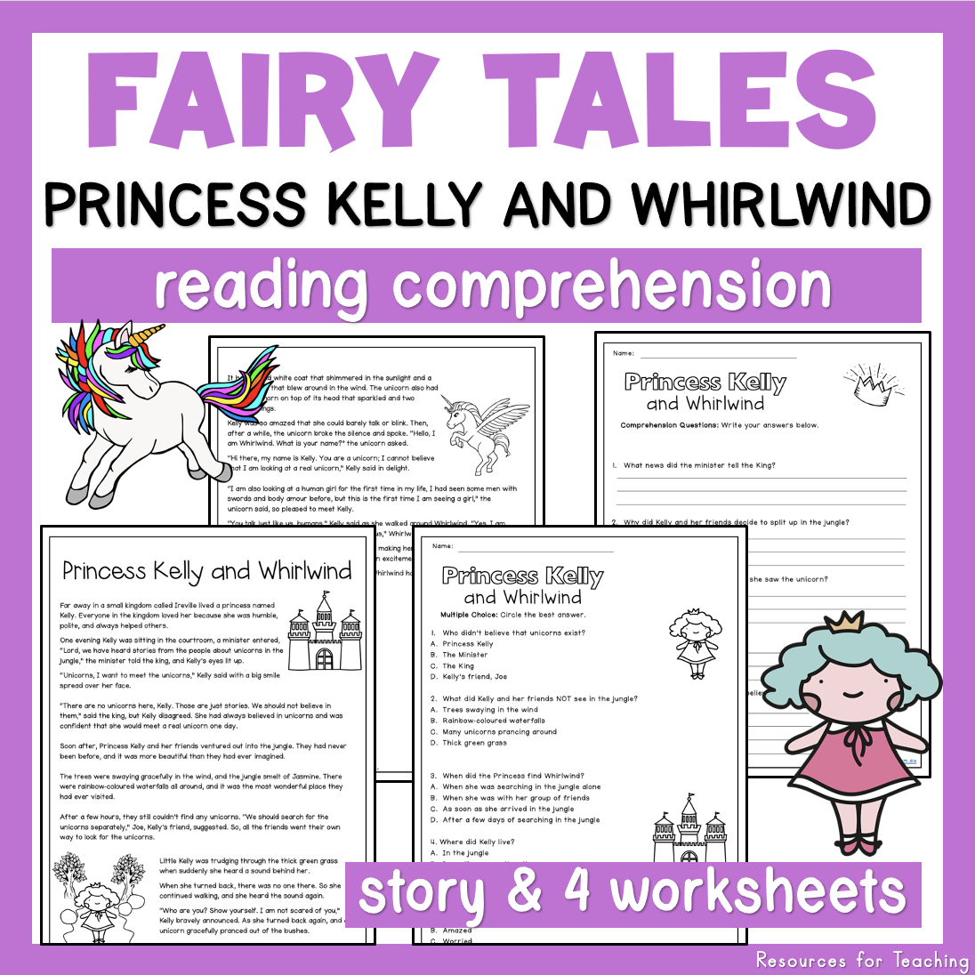 Reading Comprehension Worksheets Fairy Tale 4 Resources For Teaching Australia