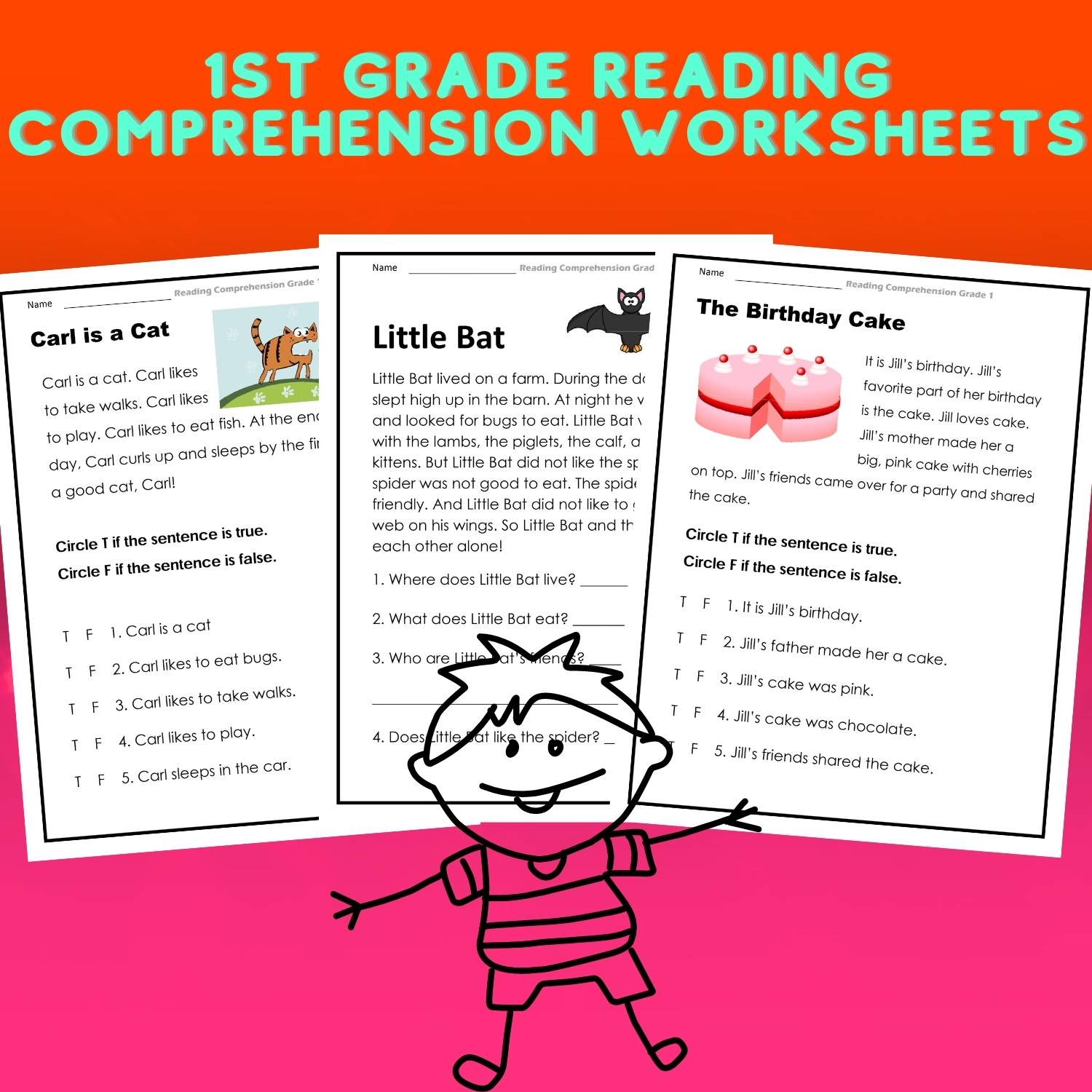 Little Worksheets Reading Comprehension Grade 4