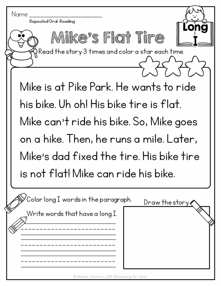 Reading Fluency Passages Silent E Made By Teachers