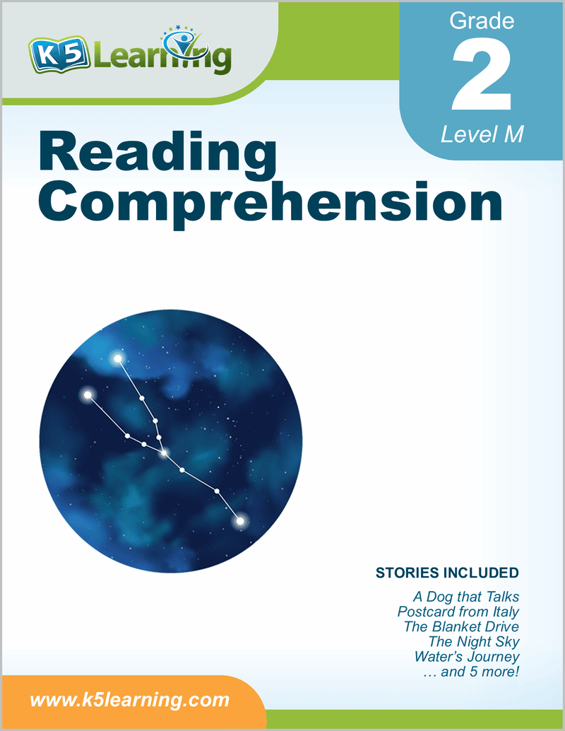 K5 Learning Reading Comprehension Worksheet