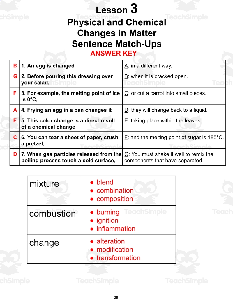 Reading Passage 3 Physical And Chemical Changes In Matter PDF