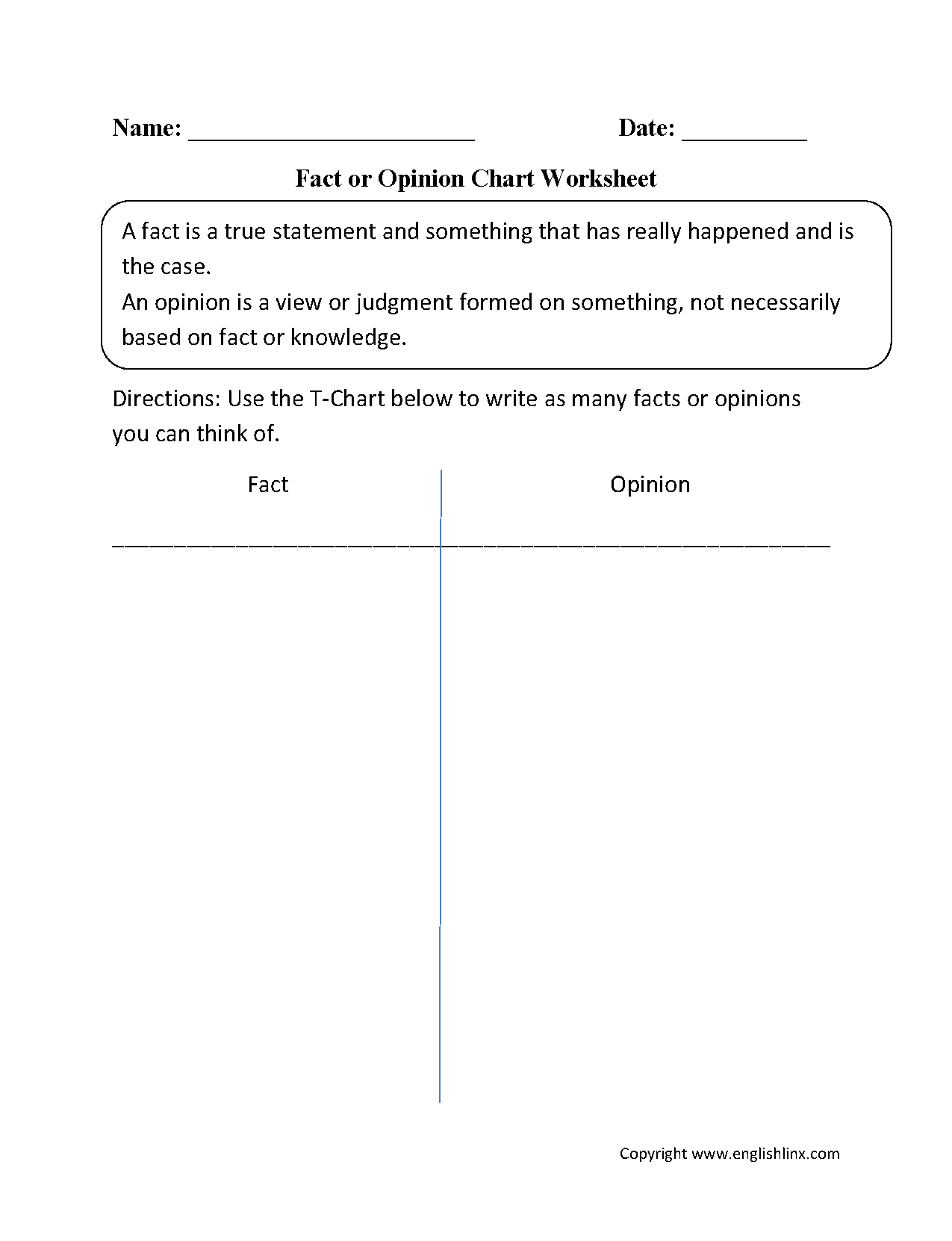 Fact And Opinion Reading Comprehension Worksheets