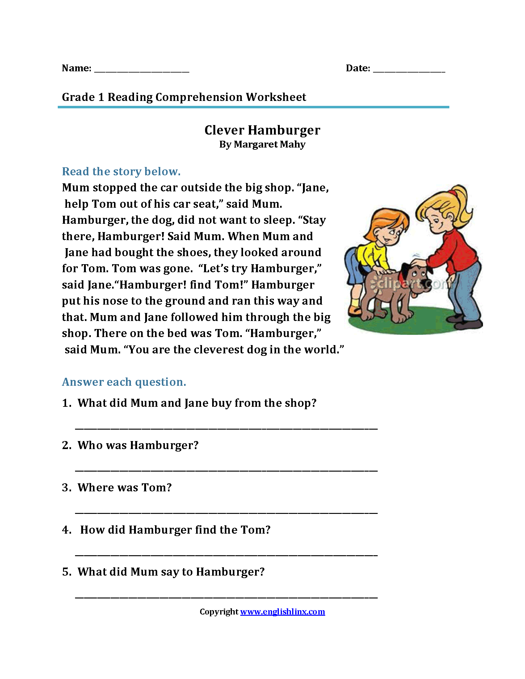Reading Worksheets First Grade Reading Worksheets Worksheets Library