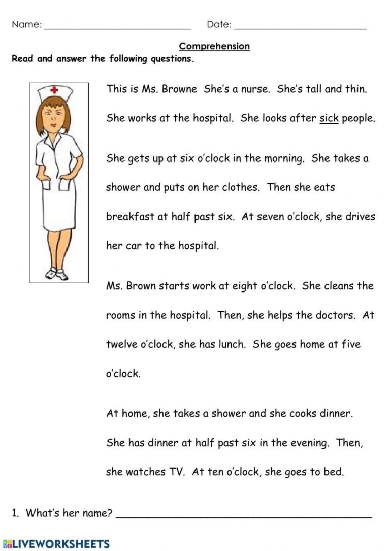Recalling Facts And Details Worksheet Live Worksheets Worksheets Library
