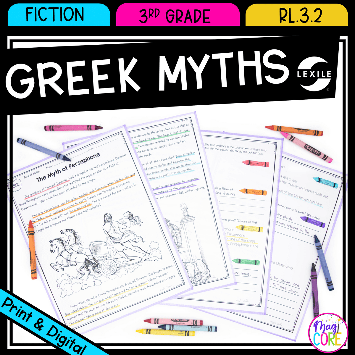 Recount Stories Greek Myths For 3rd Grade MagiCore