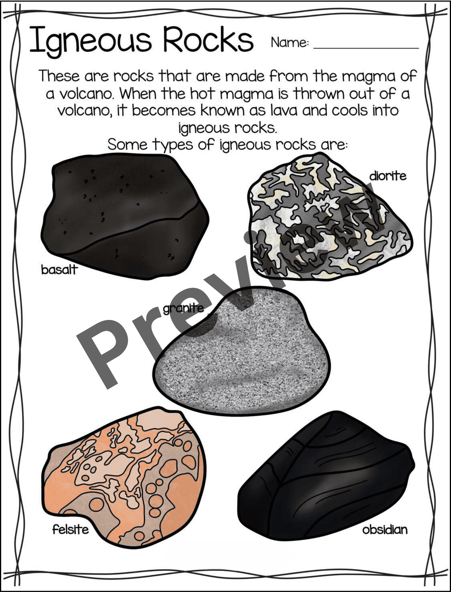 Rocks And Minerals Passages U0026 Worksheets Types Of Rocks U0026 Rock Cycle Activity Made By Teachers