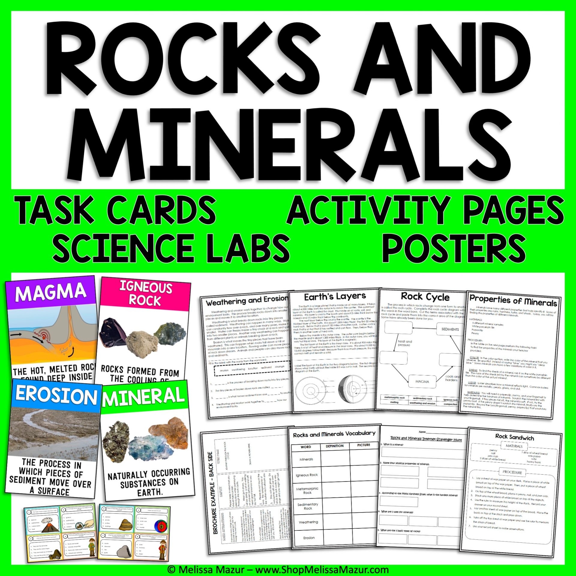 Rock Reading Comprehension Worksheet
