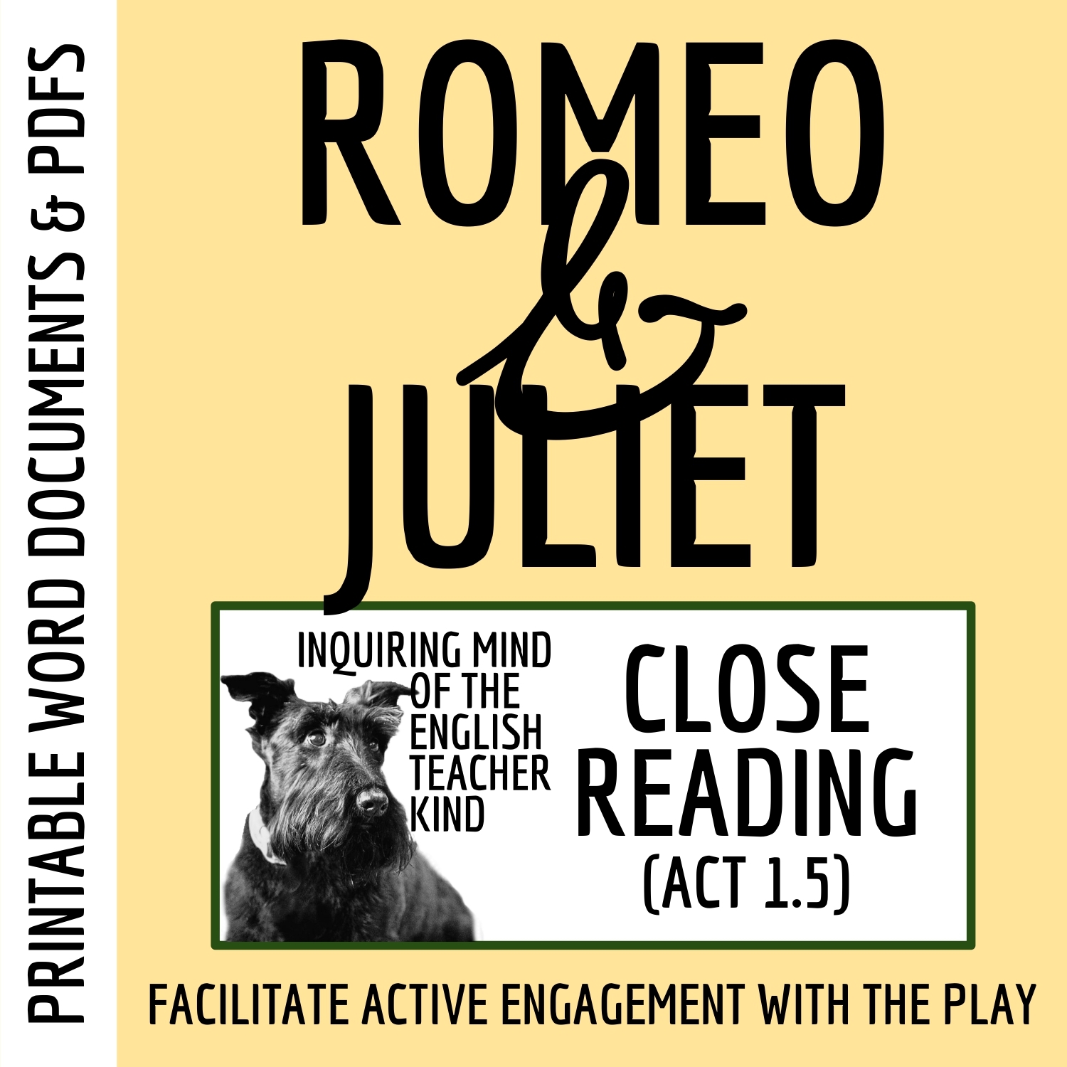 Romeo And Juliet Act 1 Scene 5 Close Reading Worksheet For High School Made By Teachers