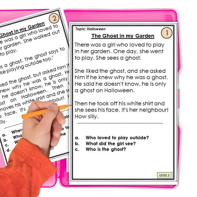 Scary Halloween Stories For ESL Students Printable Task Cards