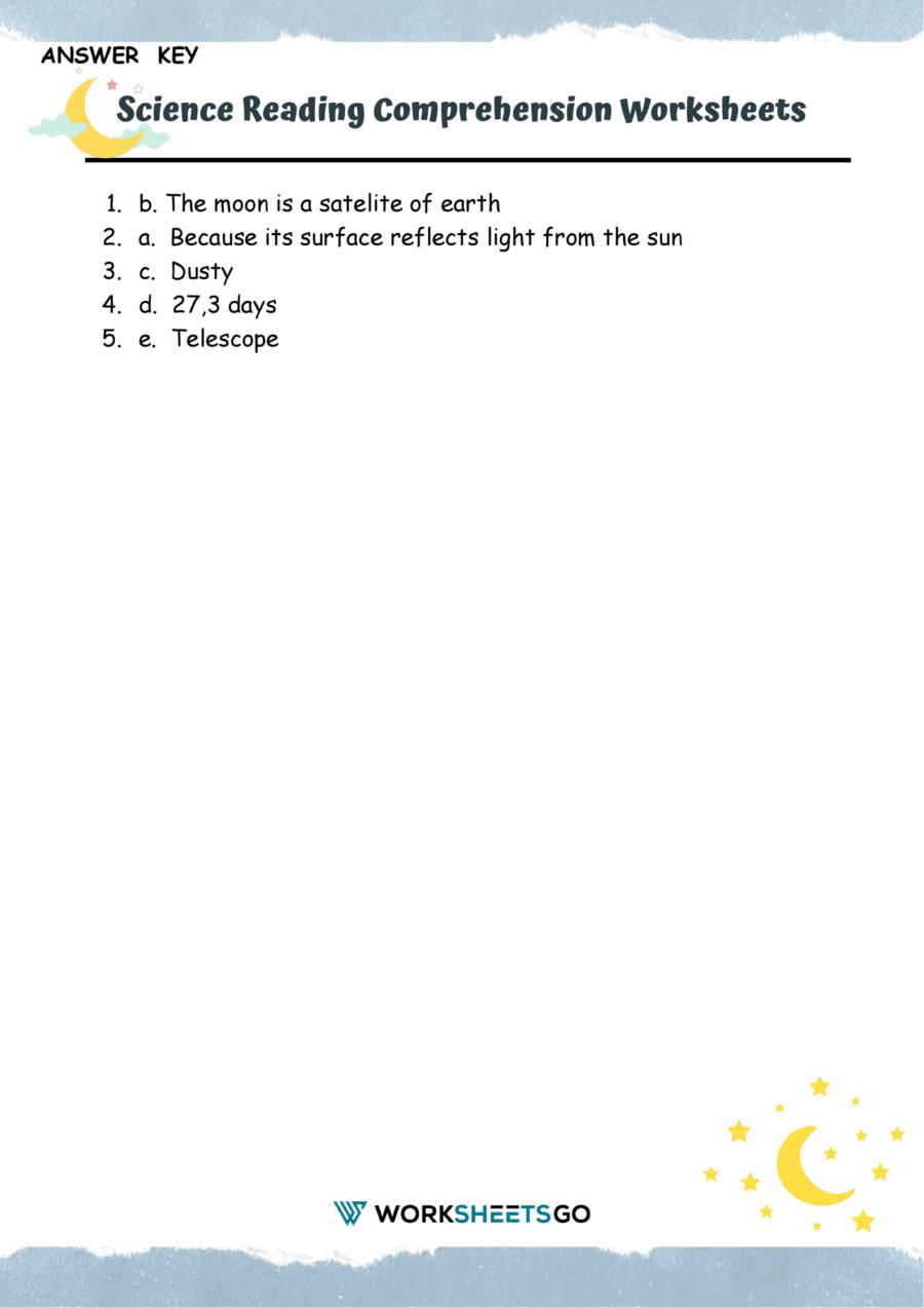 Science Reading Comprehension Worksheets WorksheetsGO