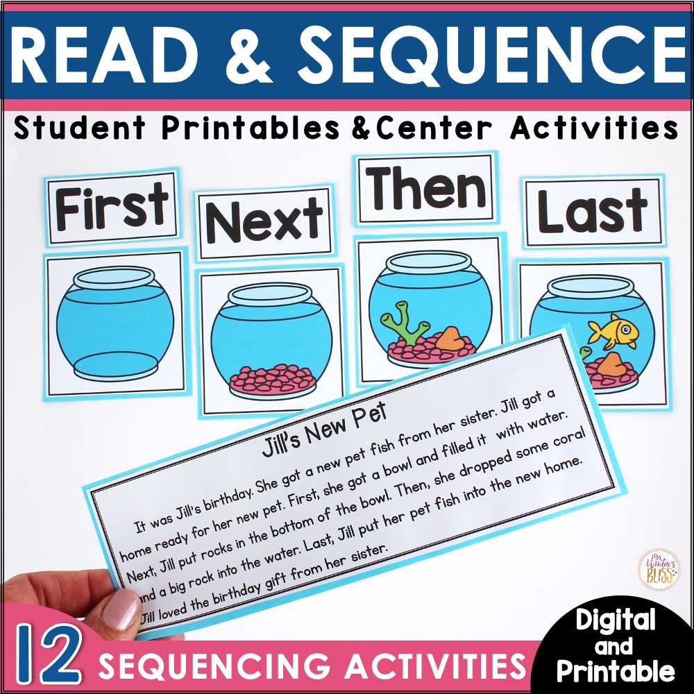 Sequence Of Events Reading Passages Mrs Winters Bliss 