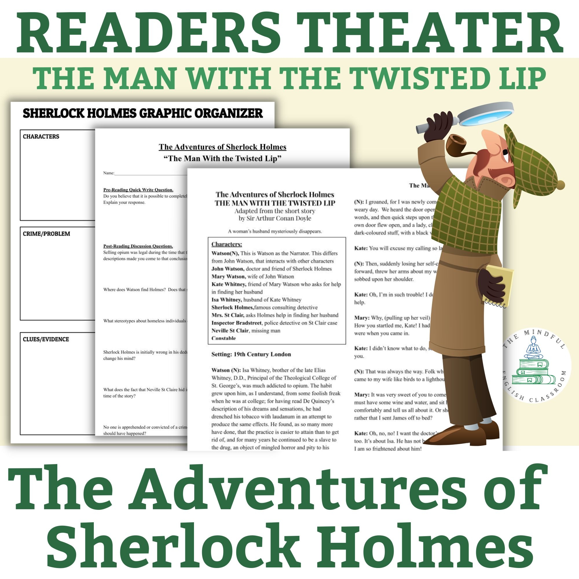 Sherlock Holmes Reading Comprehension Worksheets Pdf