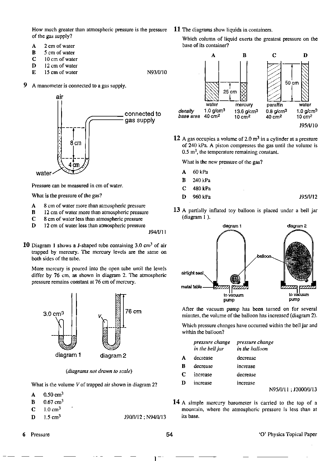 Air Pressure Reading Comprehension Worksheet