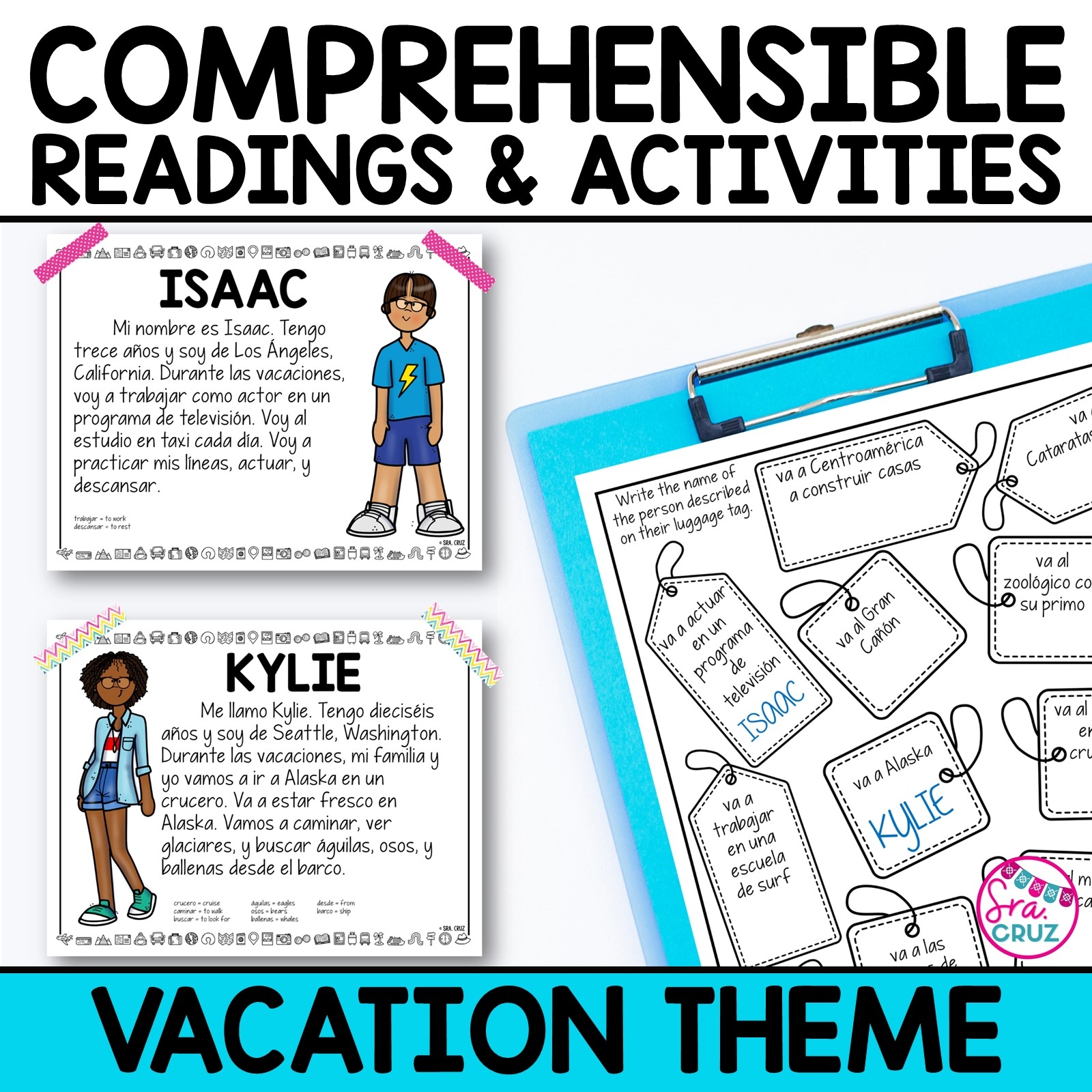 Spanish Reading Comprehension Passages And Activities Las 