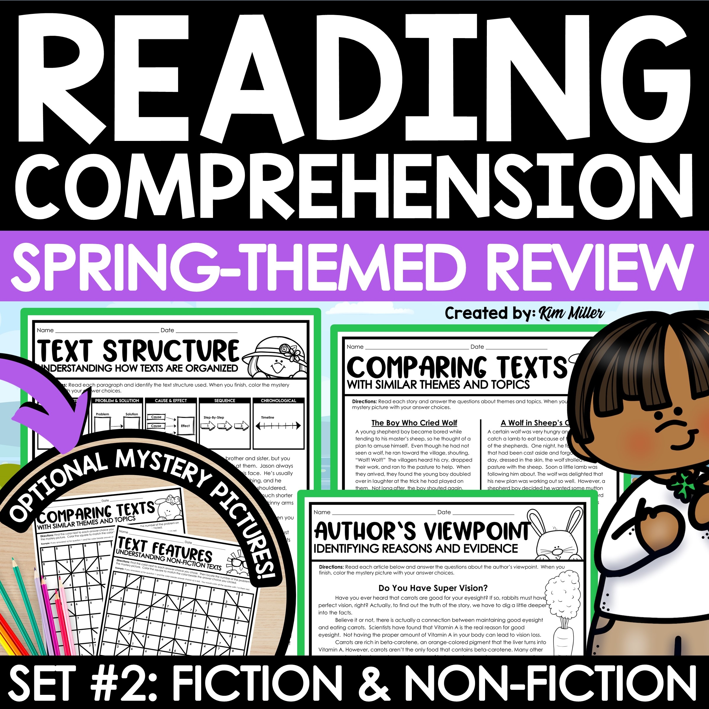 Spring Activities Reading Comprehension Passages And Questions 4th 