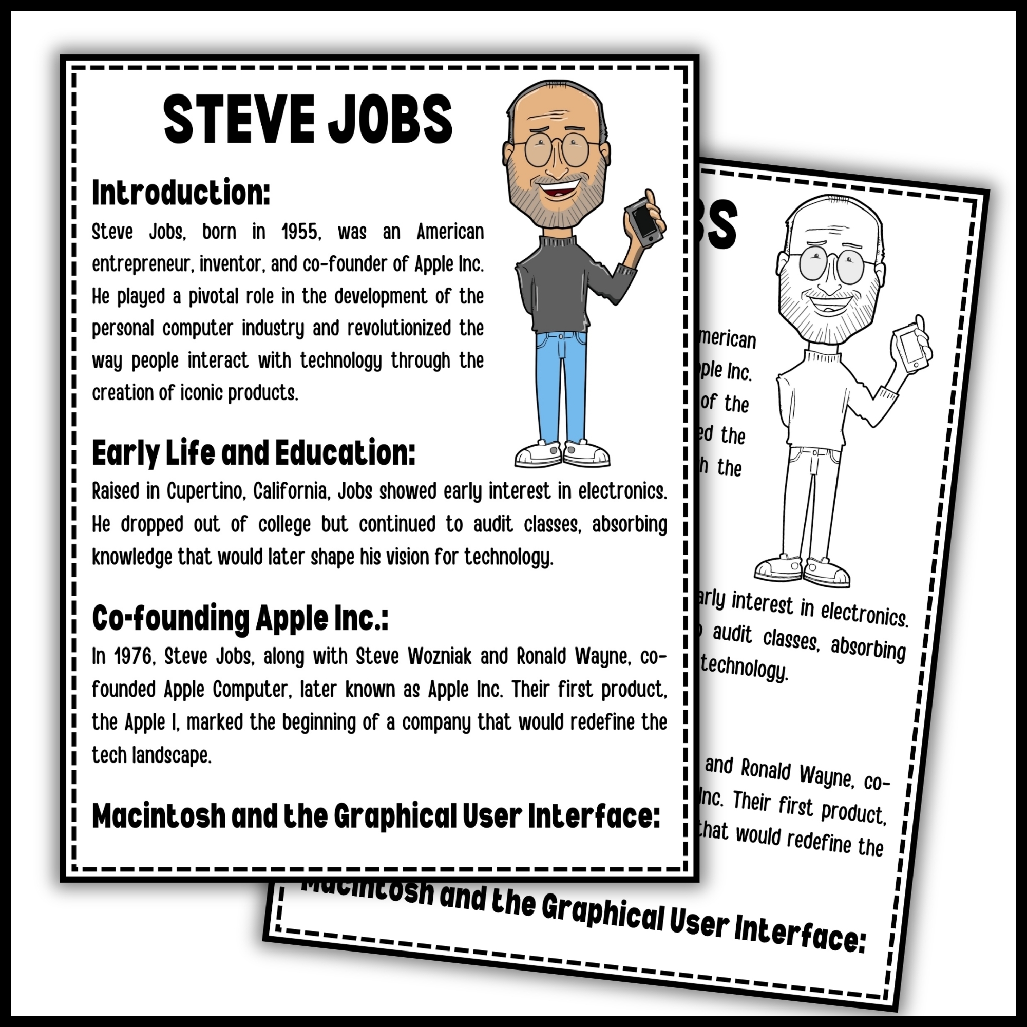 Steve Jobs Reading Comprehension Passage U0026 Questions Made By Teachers