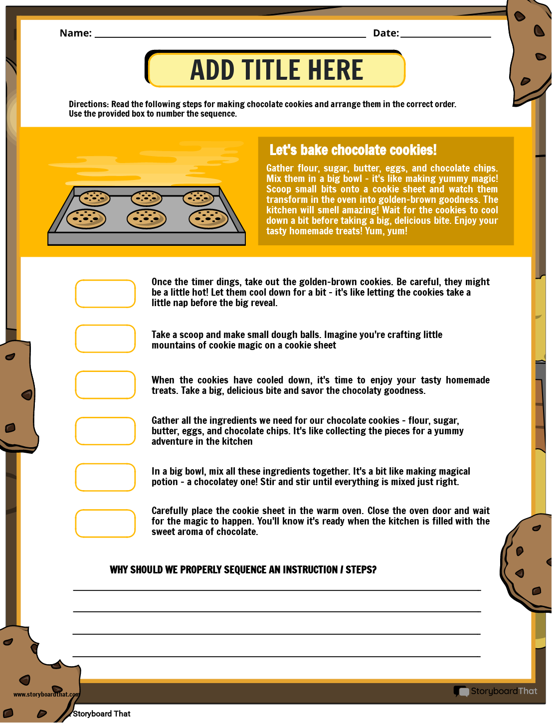 Story Sequence Worksheet Reading Comprehension